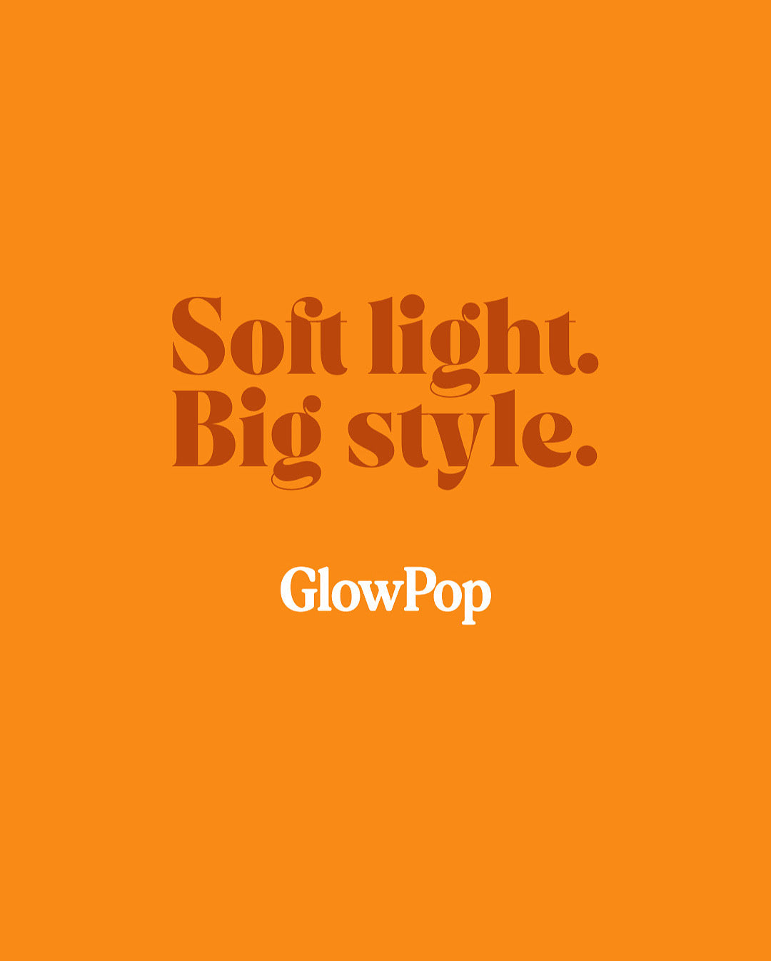 Tangerine GlowPop Original Lamp